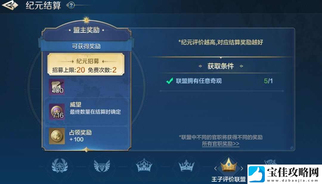 世界启元纪元结算奖励怎么分配比较好-纪元结算机制攻略