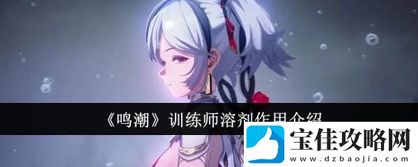 鸣潮训练师溶剂有什么用-训练师溶剂作用介绍