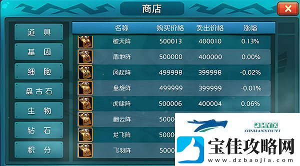 达尔文进化岛阵法介绍