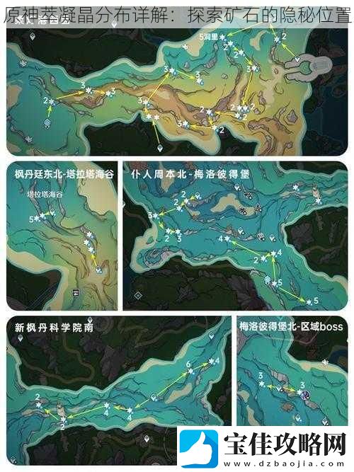 原神萃凝晶分布详解：探索矿石的隐秘位置