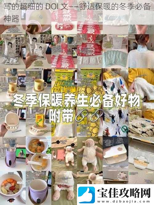 写的超细的DOI文——舒适保暖的冬季必备神器