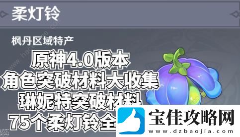 原神柔灯铃在哪边购买-4.0柔灯铃全收集地图总汇